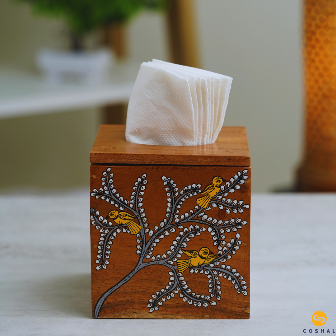 Tiisue box square | Gond | Best for table decor | Coshal | OD23