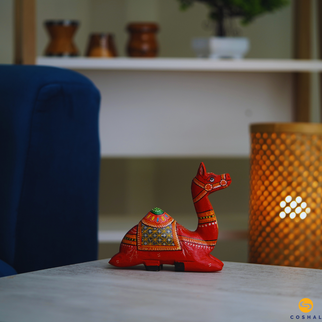 Sitting Camel | Red| Best for table decor | Coshal | OD12