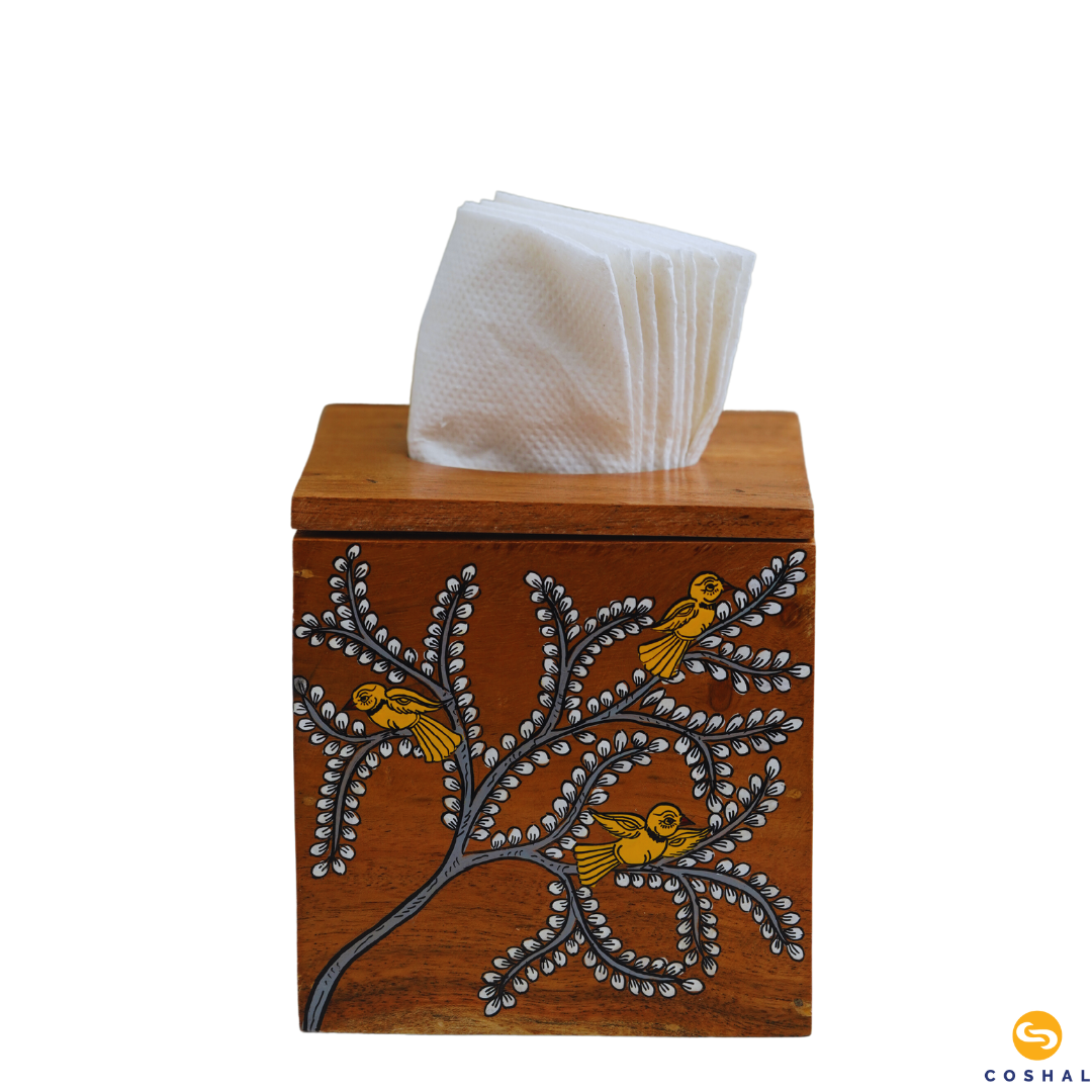 Tiisue box square | Gond | Best for table decor | Coshal | OD23