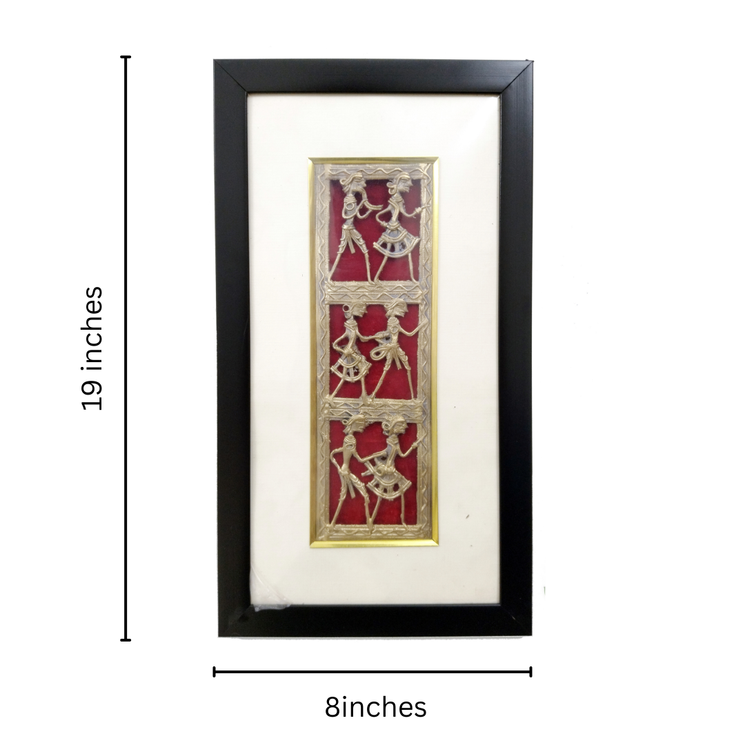 Brass Dhokra Art Wall Frame | Best for Wall Decor | Coshal | CD48 3