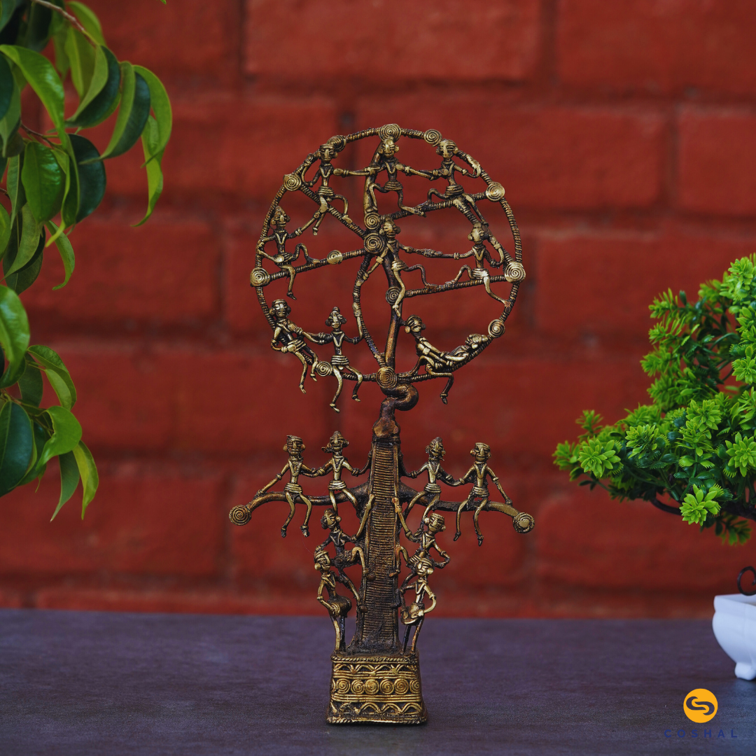 Brass Metal Karma Tree | Chhattisgarh Dhokra Art | Bastar Dhokra Art | Coshal | CD57 2