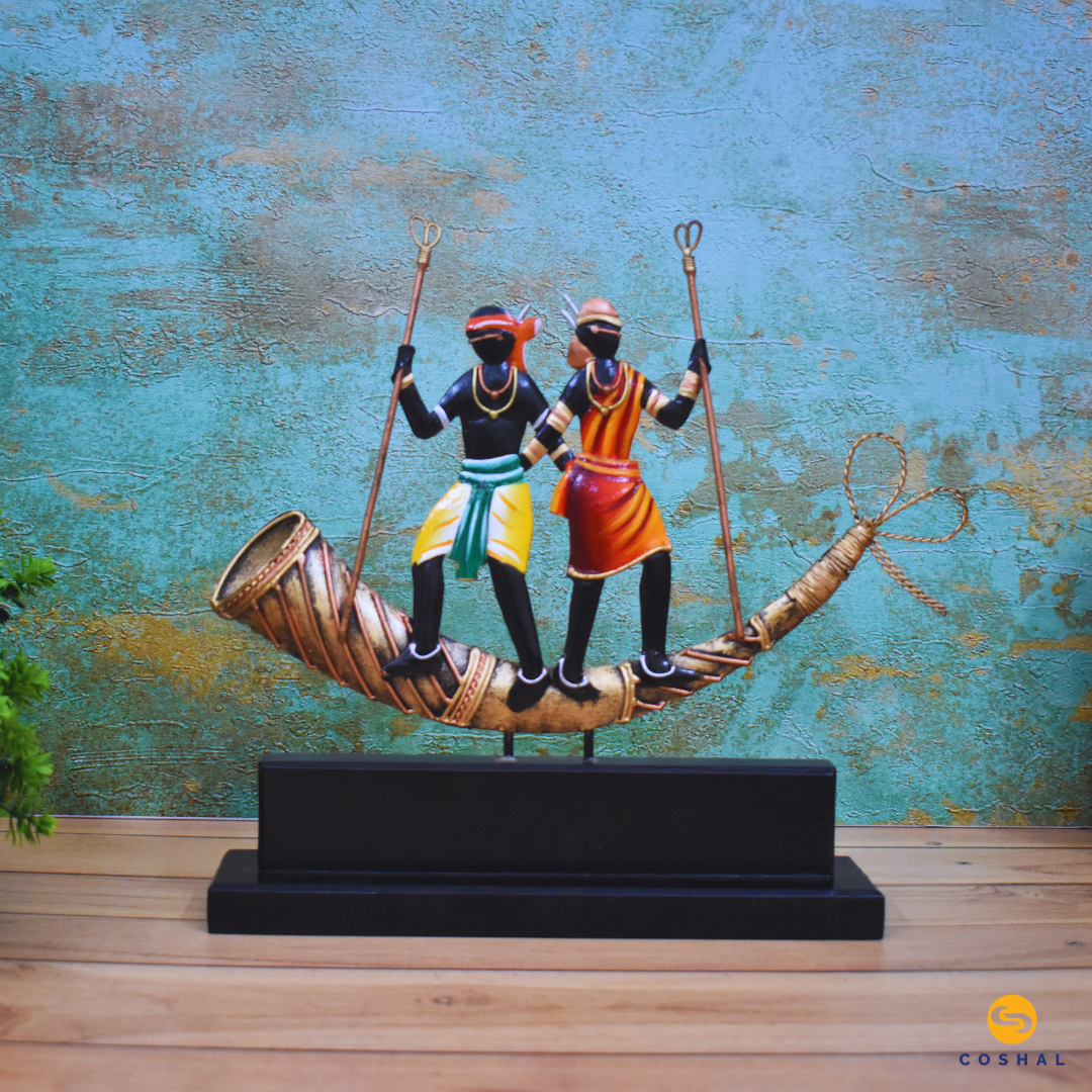 Coshal Wrought Iron Tribal Figures Metal For Mementos | Coshal | CM17 1