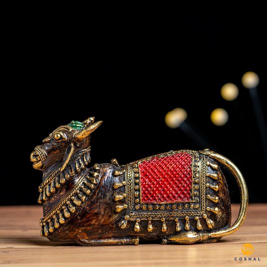 Nandi | Best for table decor |  Bastar Dhokra Art | Room Decor | Coshal | CD83