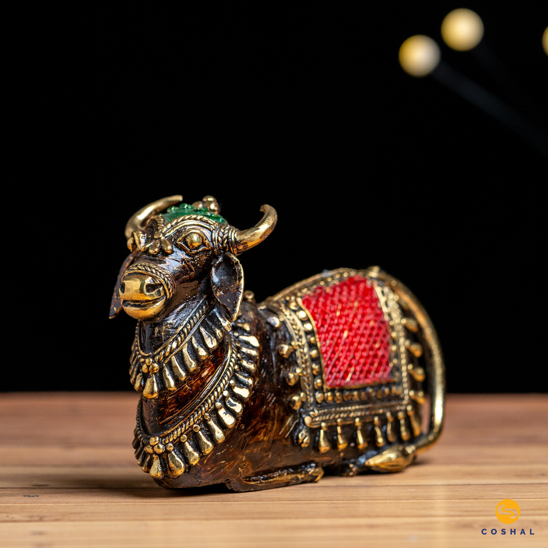 Nandi | Best for table decor |  Bastar Dhokra Art | Room Decor | Coshal | CD83