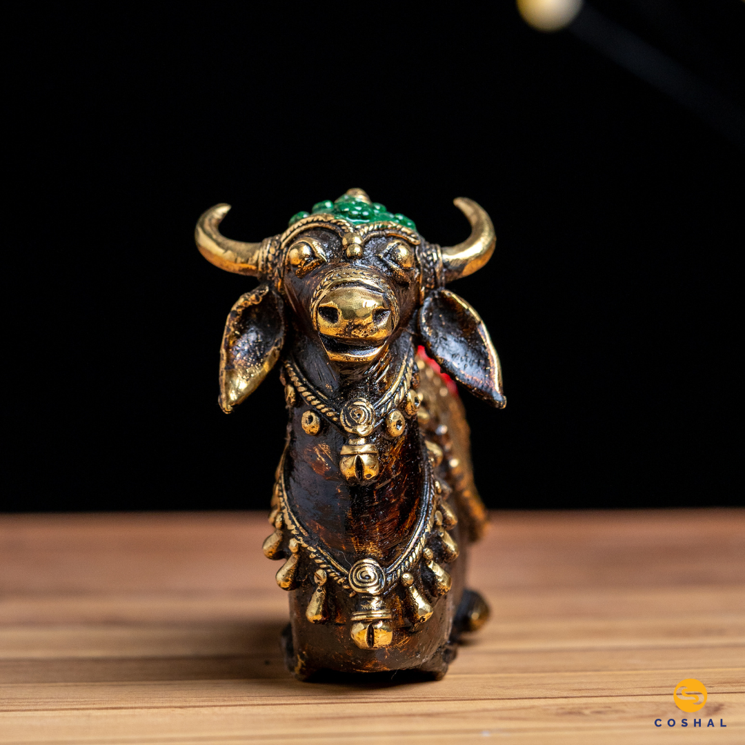 Nandi | Best for table decor |  Bastar Dhokra Art | Room Decor | Coshal | CD83