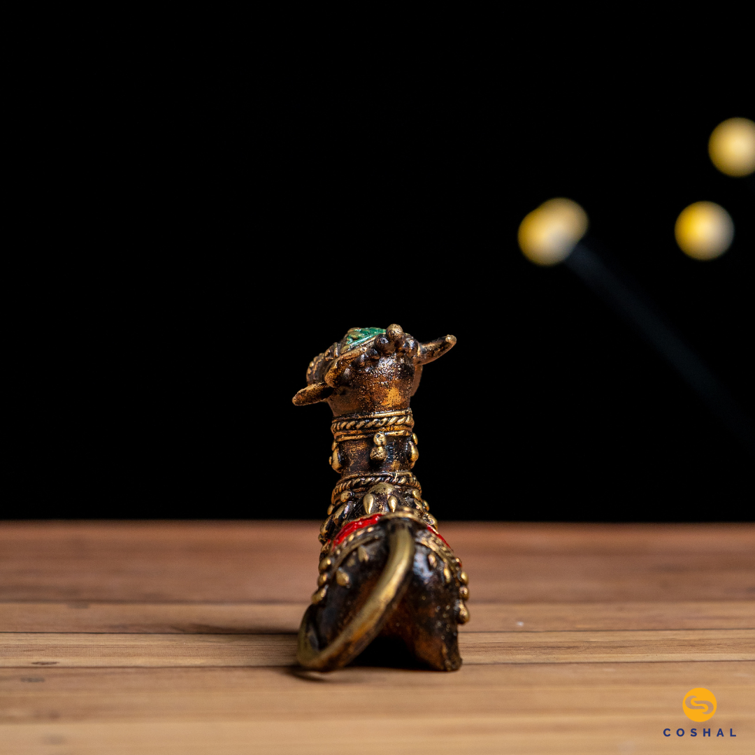 Dhokra Brass Nandi Statue | Coshal | CD93