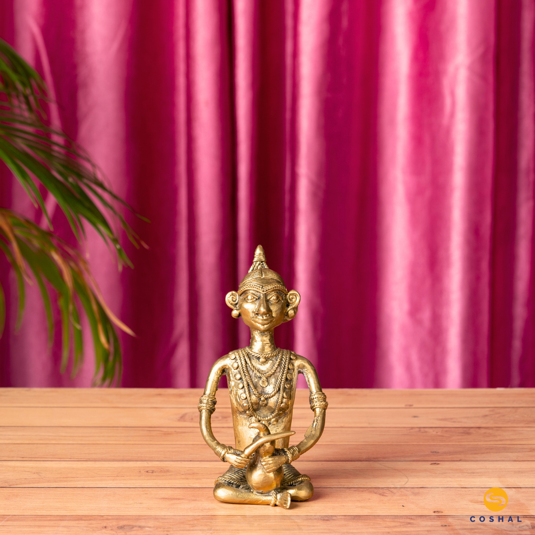 Dhokra Brass Working Madin - The intricate details tell a story of their unique way of life, from jhoom agriculture to the practice of selecting new settlement spots.