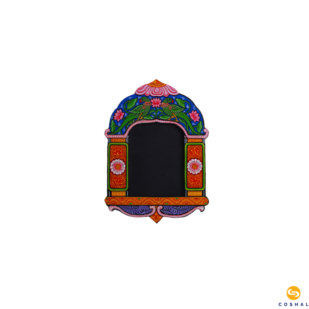 Handpainted Jharokha | Odhisha Pattachitra Art | Wooden Home Wall Decor | Coshal | OD39 2