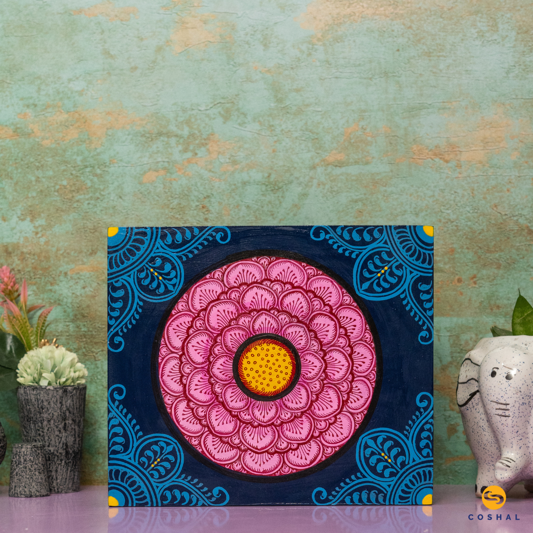 Handpainted Pattachitra Wooden Jewellery Box for Women | Coshal | OD81 5