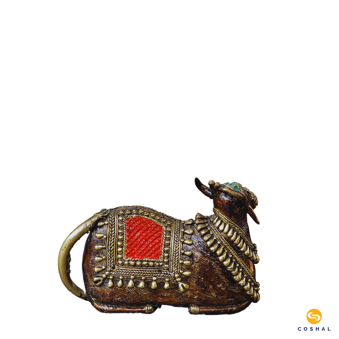 Nandi | Best for table decor |  Bastar Dhokra Art | Room Decor | Coshal | CD83 5