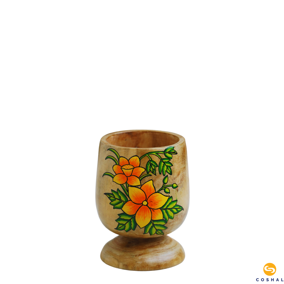Pattachitra Cream Penstand | Best for table decor | Coshal | OD19 6