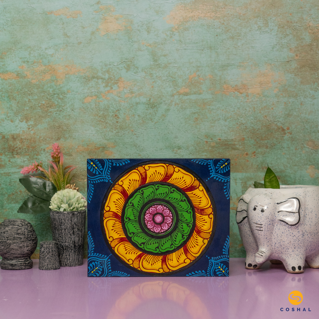 Pattachitra Wooden Jewellery Box | HandCrafted Jewel Organizer | Coshal | OD80 2