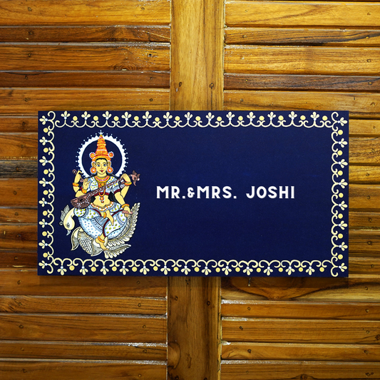 Pattachitra Personalized Wooden Name plates | Square Shaped | Coshal |  NM44