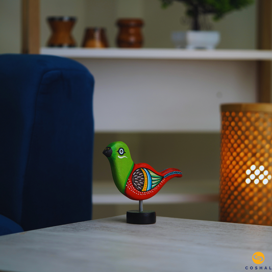 Standing Bird | Pattachitra Art | Table Decor | Coshal | OD45 1