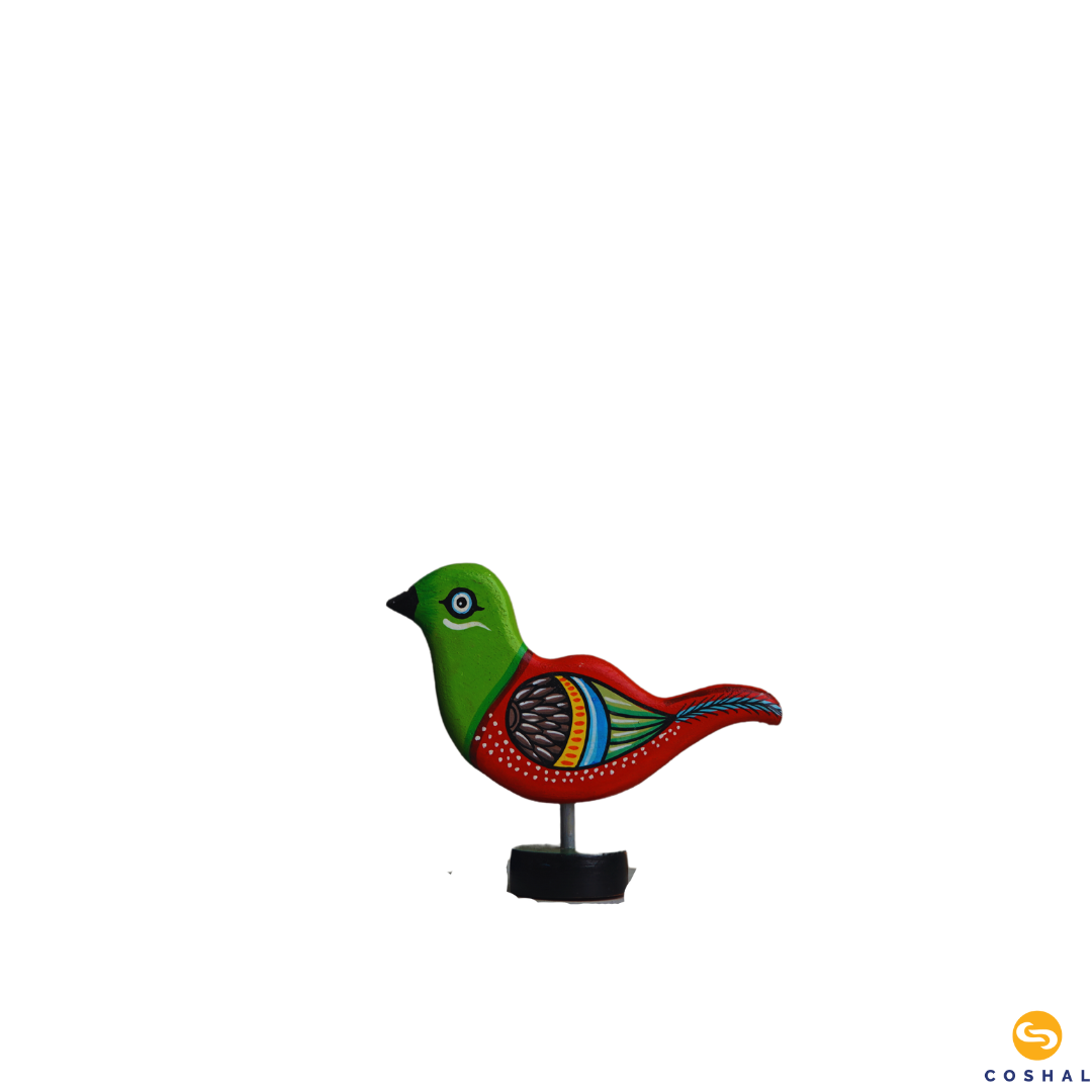 Standing Bird | Pattachitra Art | Table Decor | Coshal | OD45 6
