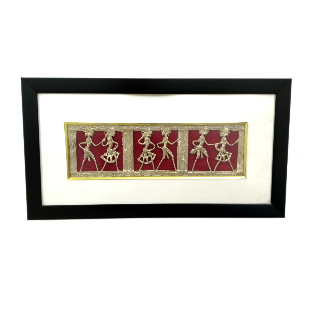 Wall Frame | Dhokra wall hanging | Dokra brass wall decor | Coshal | CD47 2