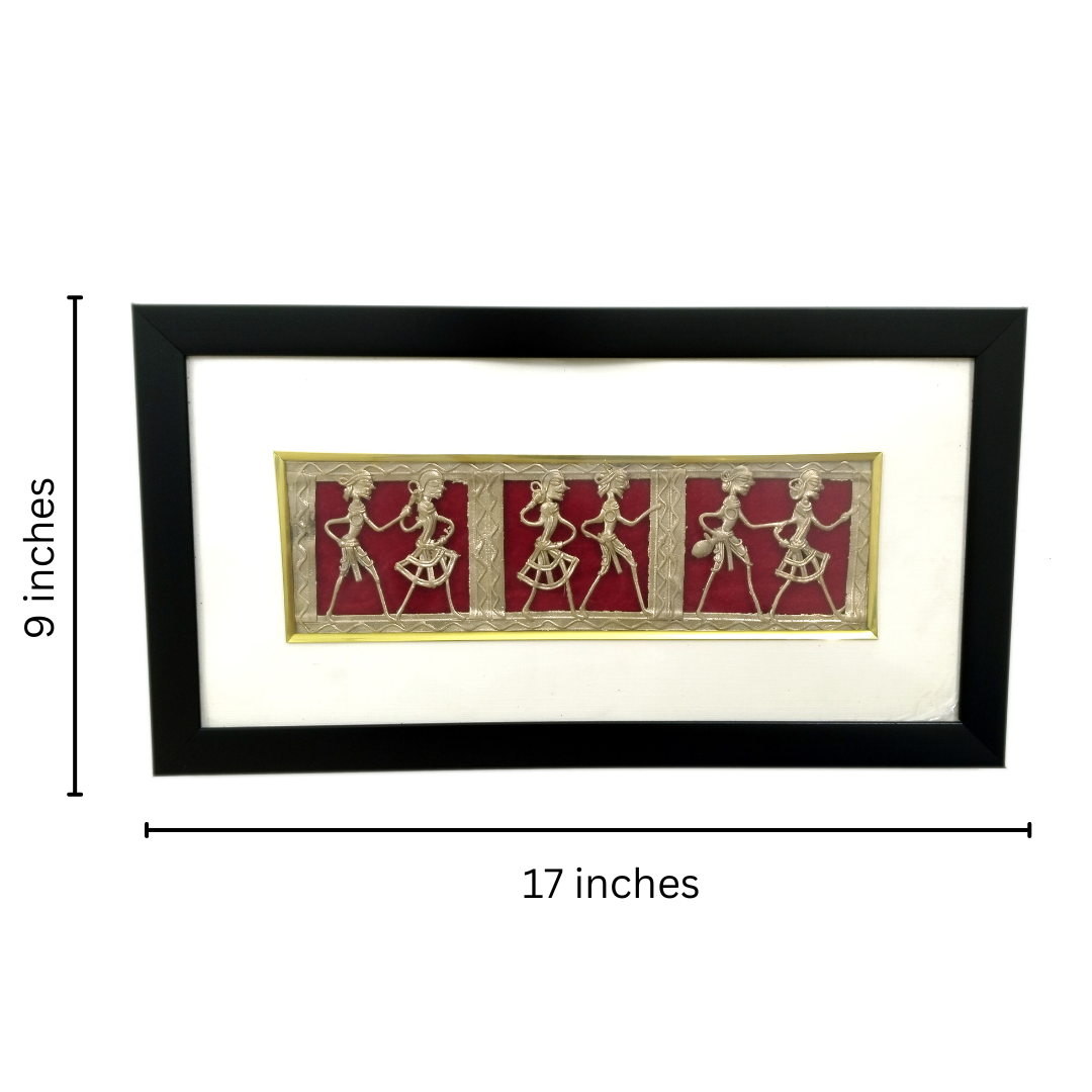 Wall Frame | Dhokra wall hanging | Dokra brass wall decor | Coshal | CD47 3