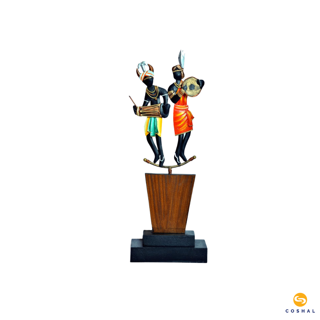 Coshal Wrought Iron Tribal Figures Metal For Mementos - Coshal