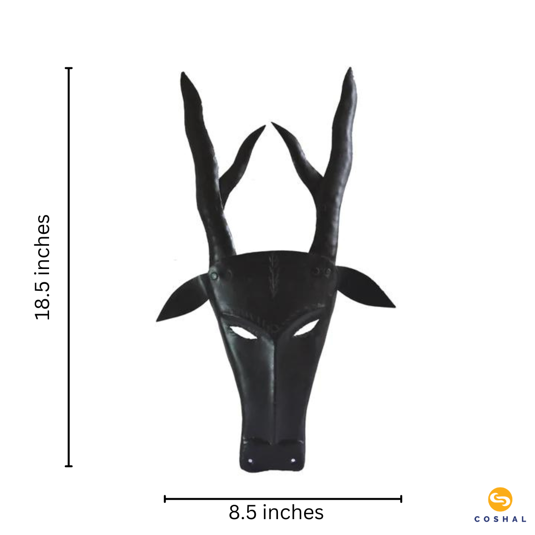 Coshal Wrought Iron Mask Wall Hanging 3