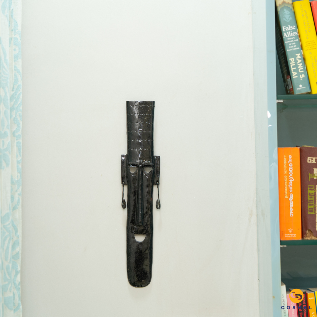 Coshal Wrought Iron Handcrafted Home Decorative Abstract Metal Mask Wall Hanging - Coshal 1