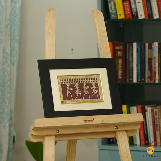 Brass Dhokra Art Wall Frame | Dokra art | Home and Wall Decor |  Brass Decor 12x9 inches | Coshal | CD41 1