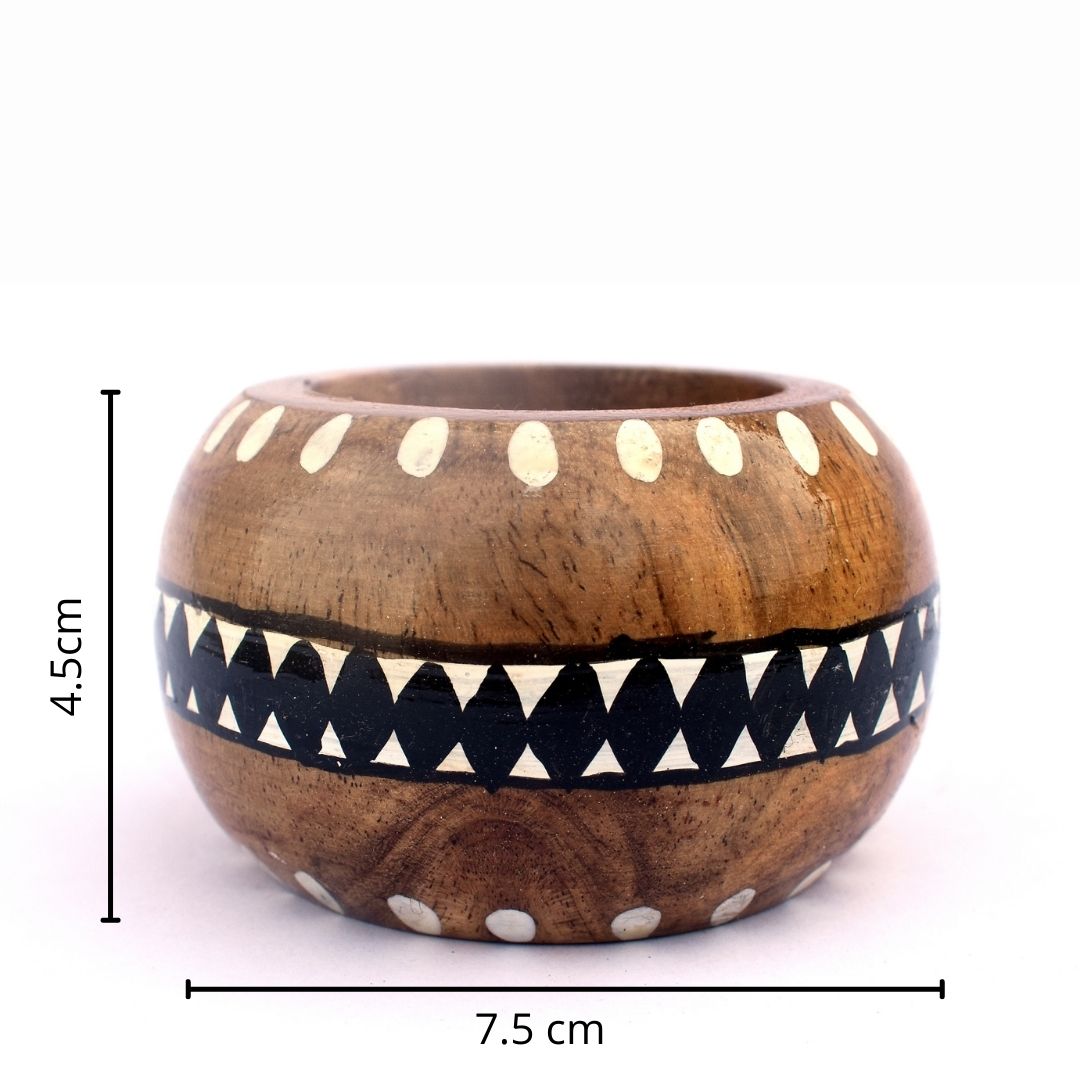 Coshal Arts Wooden Tealight Holder 4