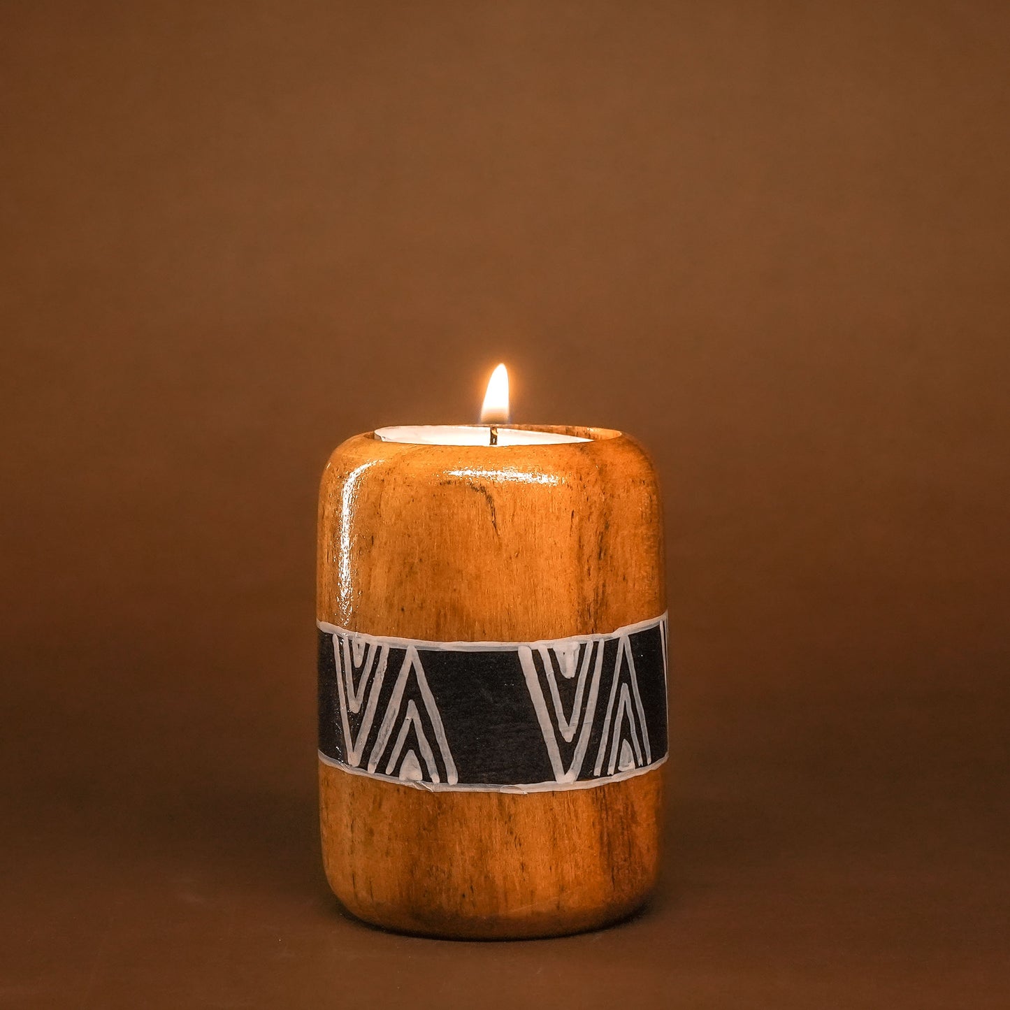 Coshal Arts| Wooden Tealight Holder/ Candle Folder with 1 tealight for Home Decoration Diwali Lighting Gift Christmas | 1 Piece |D09 - Coshal 1