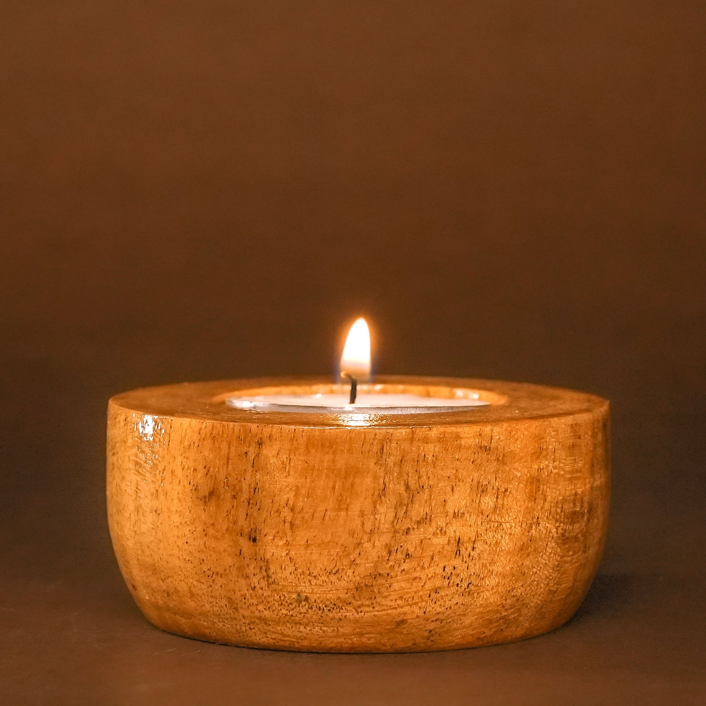 Coshal Arts| Wooden Tealight Holder/ Candle Folder with 1 tealight for Home Decoration Diwali Lighting Gift Christmas | 1 Piece |DW01 - Coshal 1