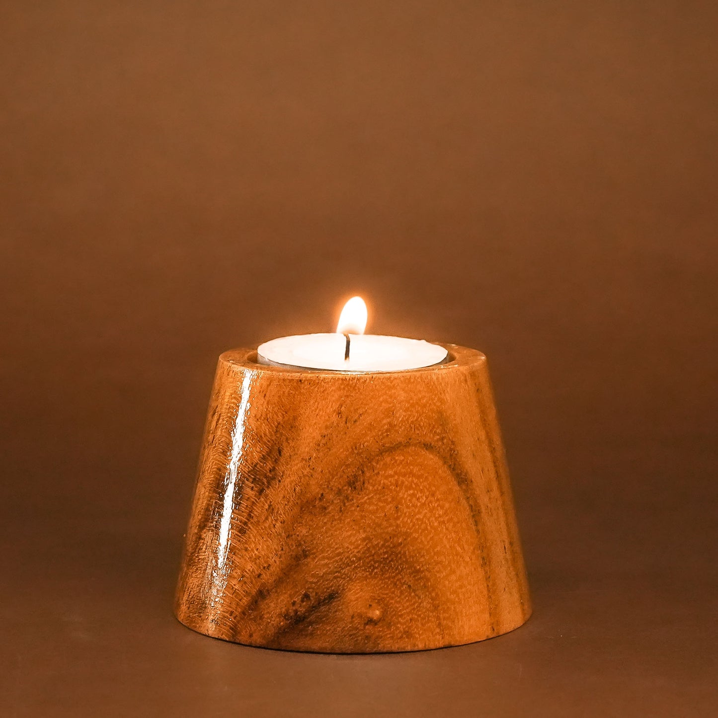 Coshal Arts| Wooden Tealight Holder/ Candle Folder with 1 tealight for Home Decoration Diwali Lighting Gift Christmas | 1 Piece |DW04 - Coshal 1