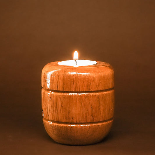 Coshal Arts| Wooden Tealight Holder/ Candle Folder with 1 tealight for Home Decoration Diwali Lighting Gift Christmas | 1 Piece |DW10 - Coshal 1