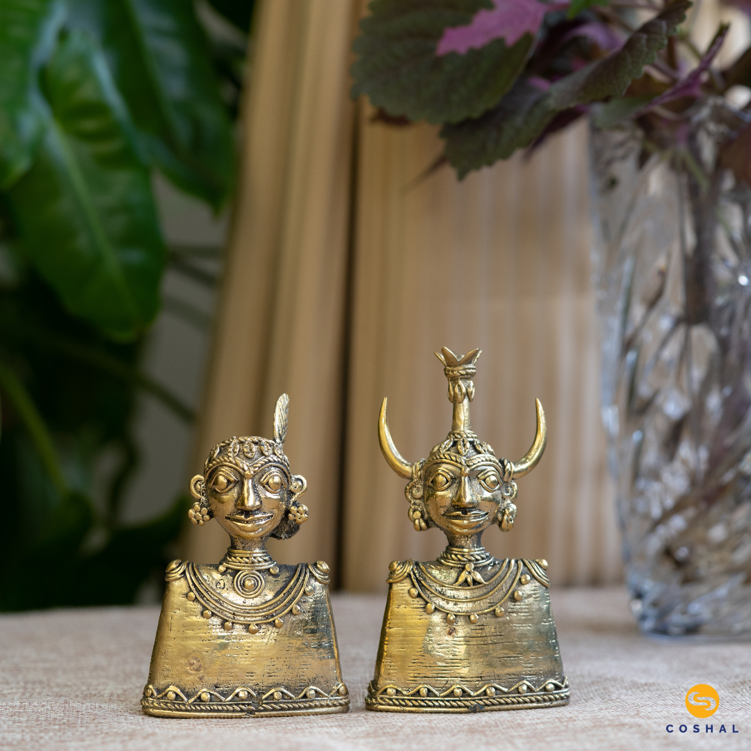 Madia Madin | Dhokra Brass Decor | Best for Table Tops | Bastar Dhokra Art | Room Decor | Coshal | CD01 1