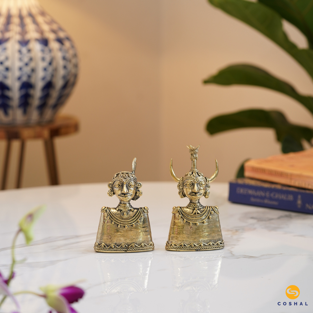 Madia Madin | Dhokra Brass Decor | Best for Table Tops | Bastar Dhokra Art | Room Decor | Coshal | CD01 2