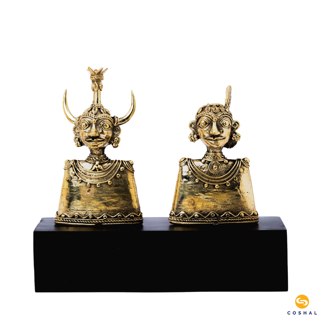 Madia Madin | Dhokra Brass Decor | Best for Table Tops | Bastar Dhokra Art | Room Decor | Coshal | CD01 7