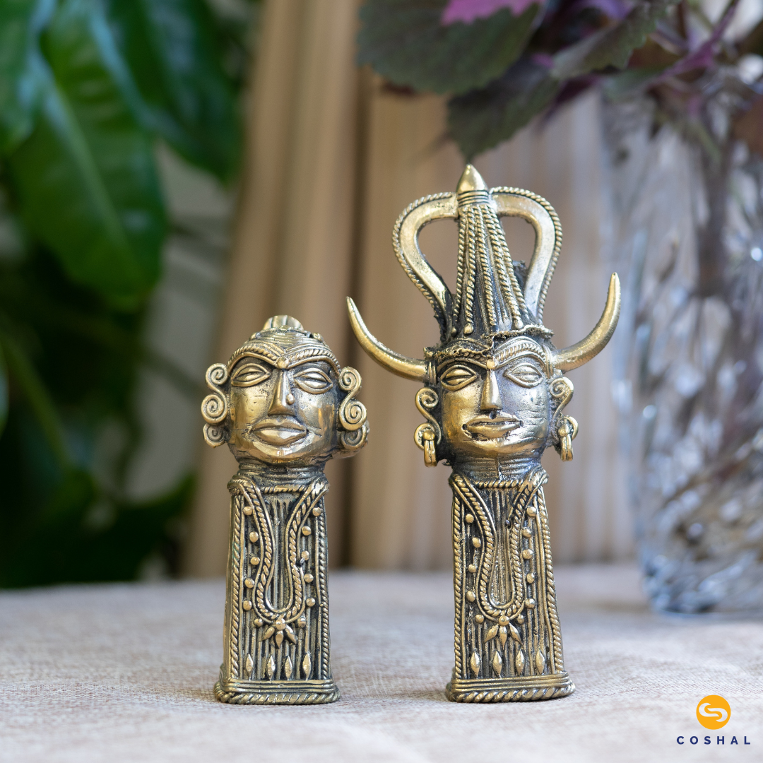 Madia Madin | Dhokra Brass Decor | Best for Table Tops |  Bastar Dhokra Art | Room Decor | Coshal | CD11 1