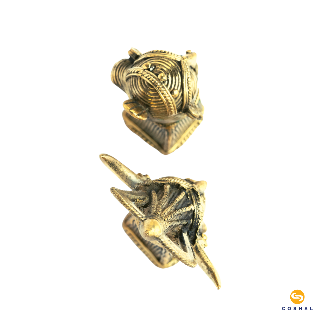 Madia Madin | Dhokra Brass Decor | Best for Table Tops |  Bastar Dhokra Art | Room Decor | Coshal | CD11 5