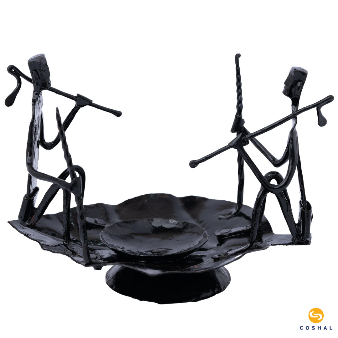 Tealight Holder | Wrought Iron | Gifting & Home Décor for Diwali & Christmas | Coshal | CI12 3