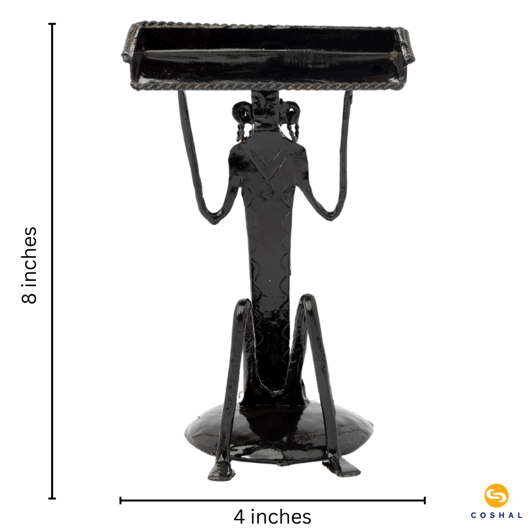 Tribal card holder | Wrought Iron | Best for Offices | Metal Glossy Finish | Coshal | CI25 5