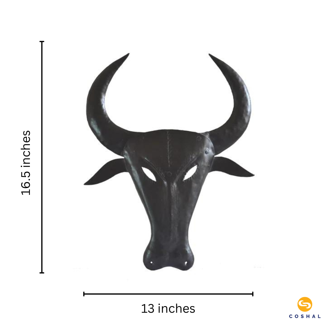 Coshal Wrought Iron Mask Wall Hanging 3