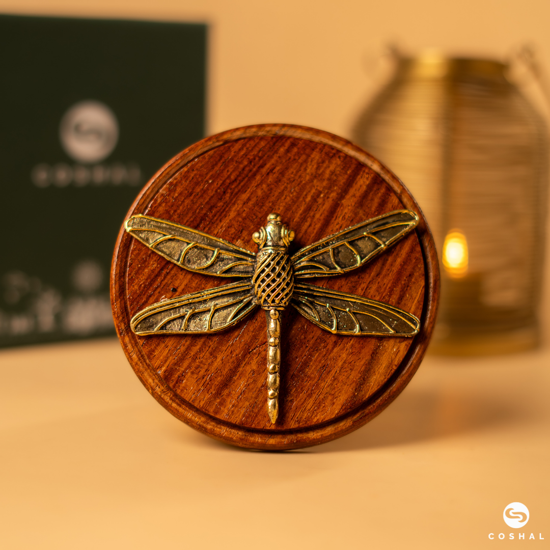 Vibrant Dragonfly Desk  & Wall Plaque
