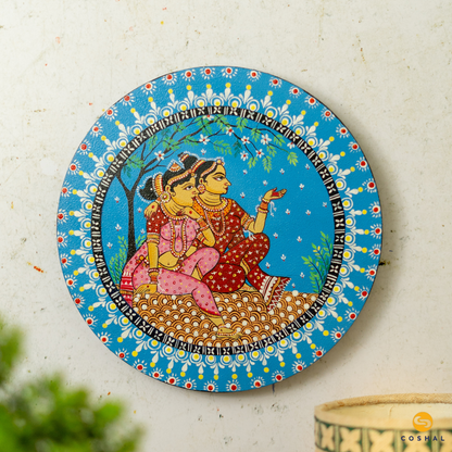 Pattachitra Hand-Painted Wall Plate | Artistic Home and Office Decor from Odisha | Coshal | S06