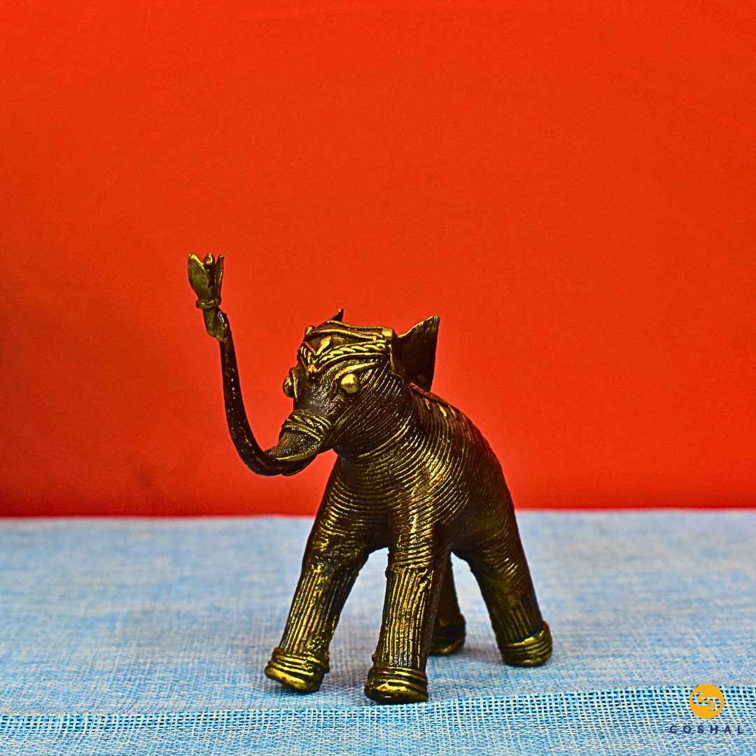 Handcrafted Dhokra Art Elephant| Coshal | CL44