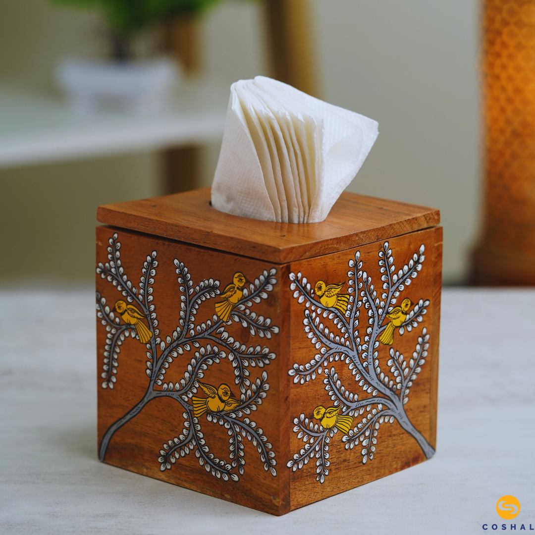 Tiisue box square | Gond | Best for table decor | Coshal | OD23