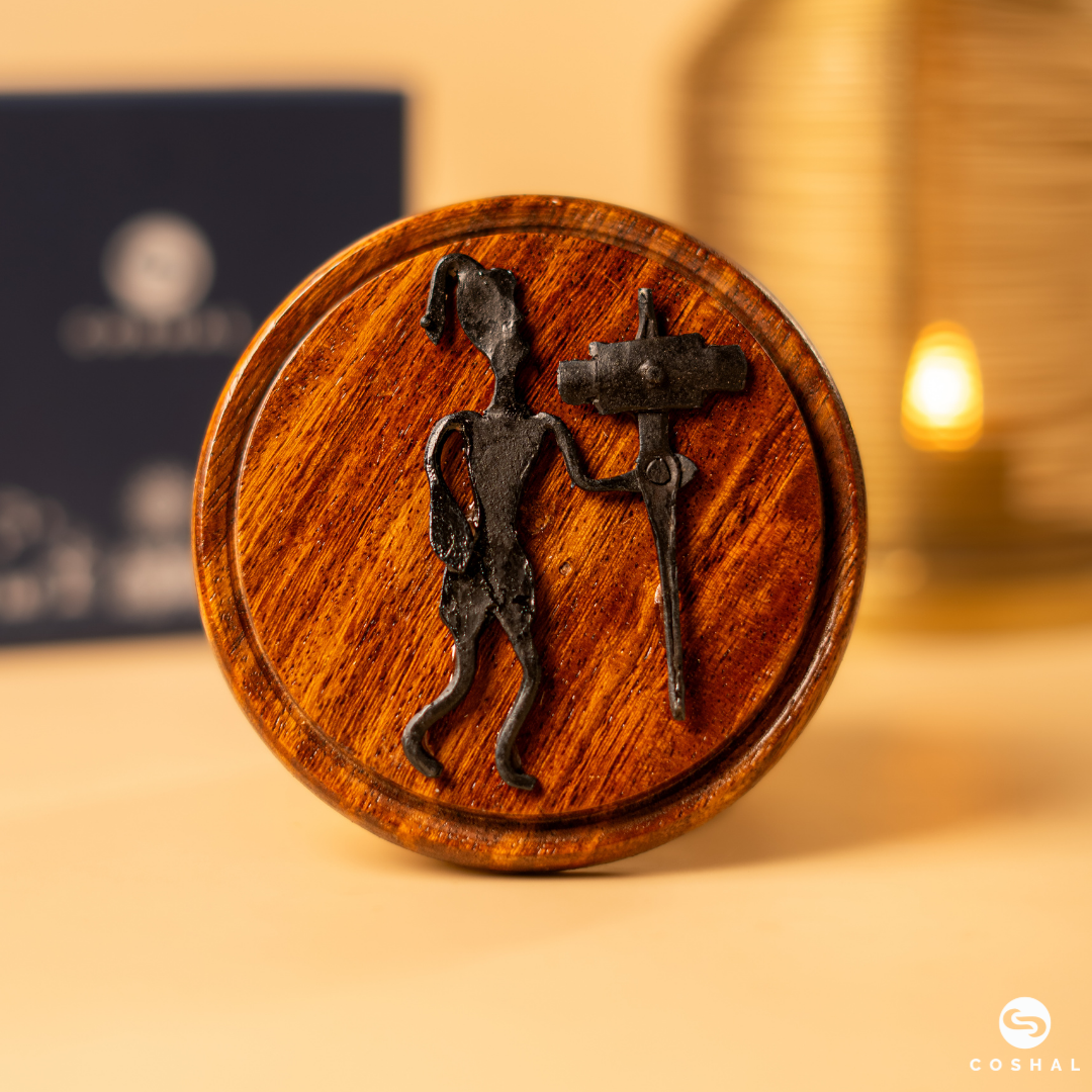 Iron Builder Desk & Wall Plaque