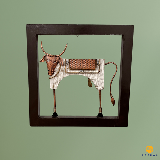 Wrought Iron Bull Wall Frame | Coshal | WD10