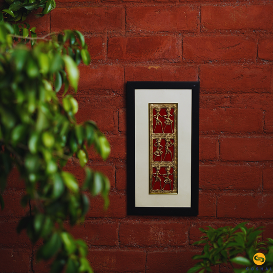 Brass Dhokra Art Wall Frame | Best for Wall Decor | Coshal | CD48 1