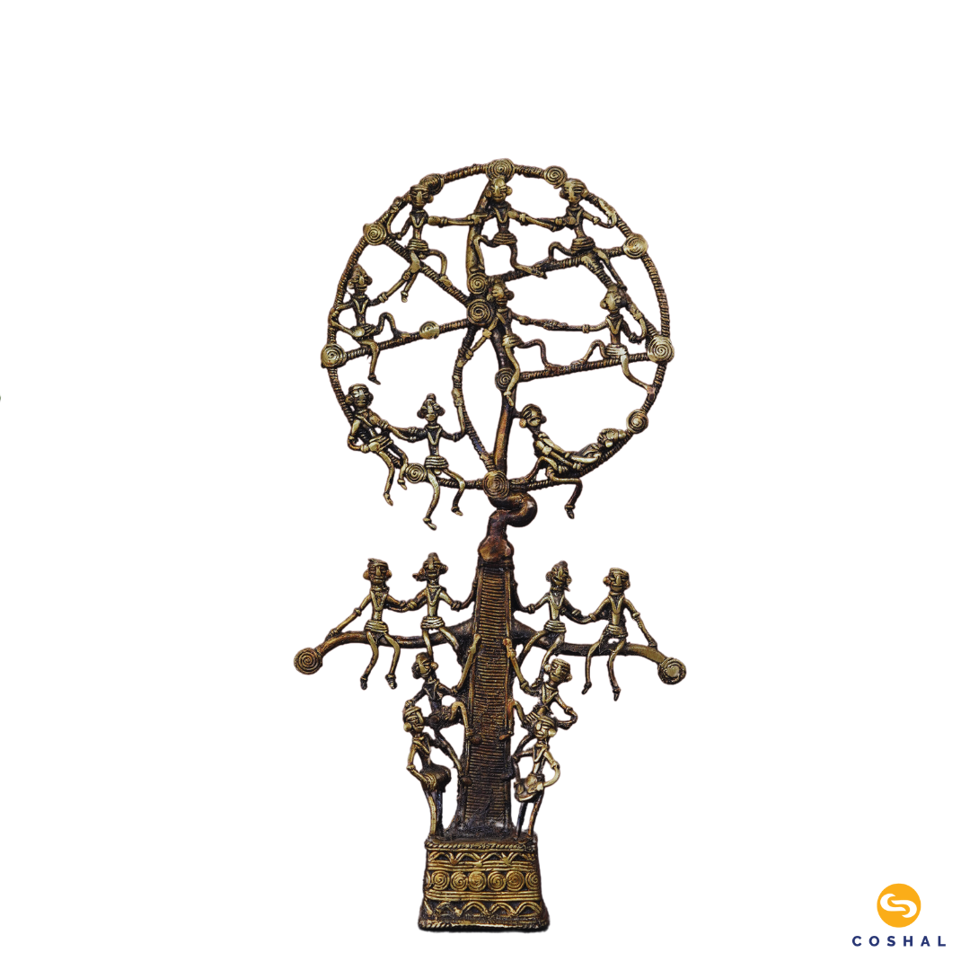 Brass Metal Karma Tree | Chhattisgarh Dhokra Art | Bastar Dhokra Art | Coshal | CD57 6
