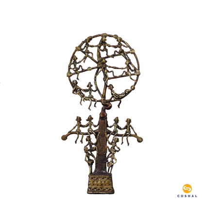 Brass Metal Karma Tree | Chhattisgarh Dhokra Art | Bastar Dhokra Art | Coshal | CD57 6