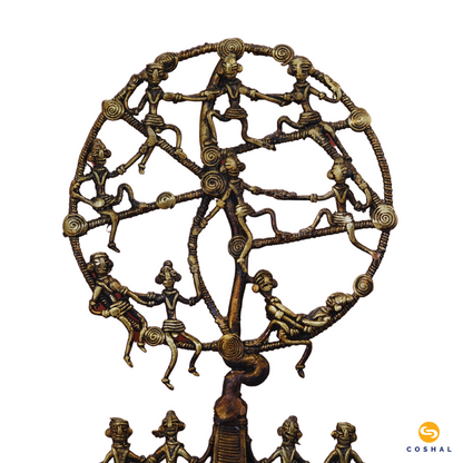 Brass Metal Karma Tree | Chhattisgarh Dhokra Art | Bastar Dhokra Art | Coshal | CD57 7