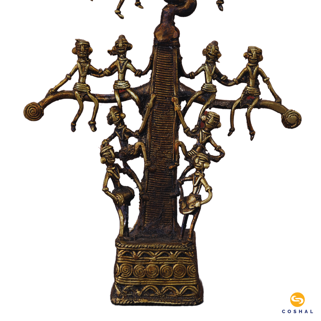 Brass Metal Karma Tree | Chhattisgarh Dhokra Art | Bastar Dhokra Art | Coshal | CD57 8