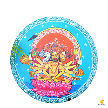 Handpainted Dasavtar Wall Plates | Pattachitra | Best for wall decor | Coshal | WD20